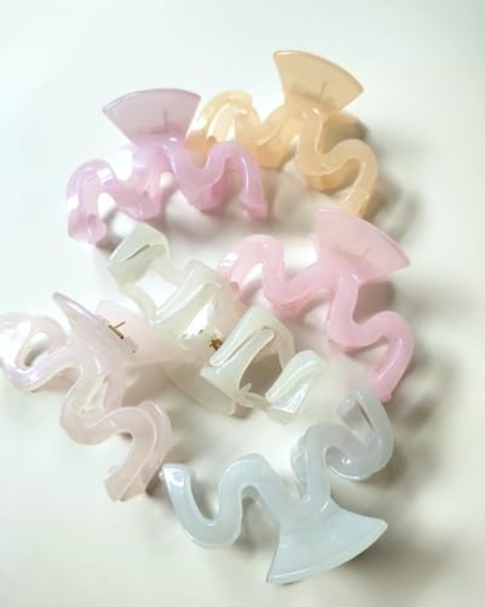 Zigzag Claw Hair Clips, Assorted Colors Pack of 2